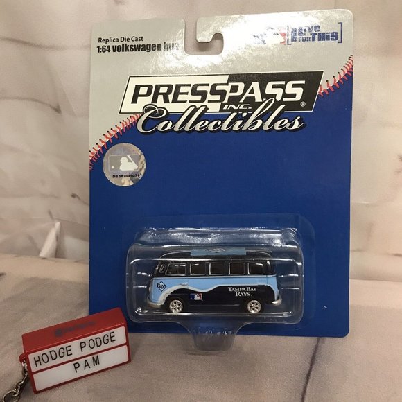 Tampa Bay Rays Die Cast Volkswagen Bus 1:64 MLB 2008 Press Pass Collectible New - Picture 5 of 6
